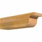 Ekena Millwork Del Monte Rough Sawn Rafter Tail, Western Red Cedar, 6"W x 6"H x 24"L RFT06X06X24DEL00RWR - alternate 1